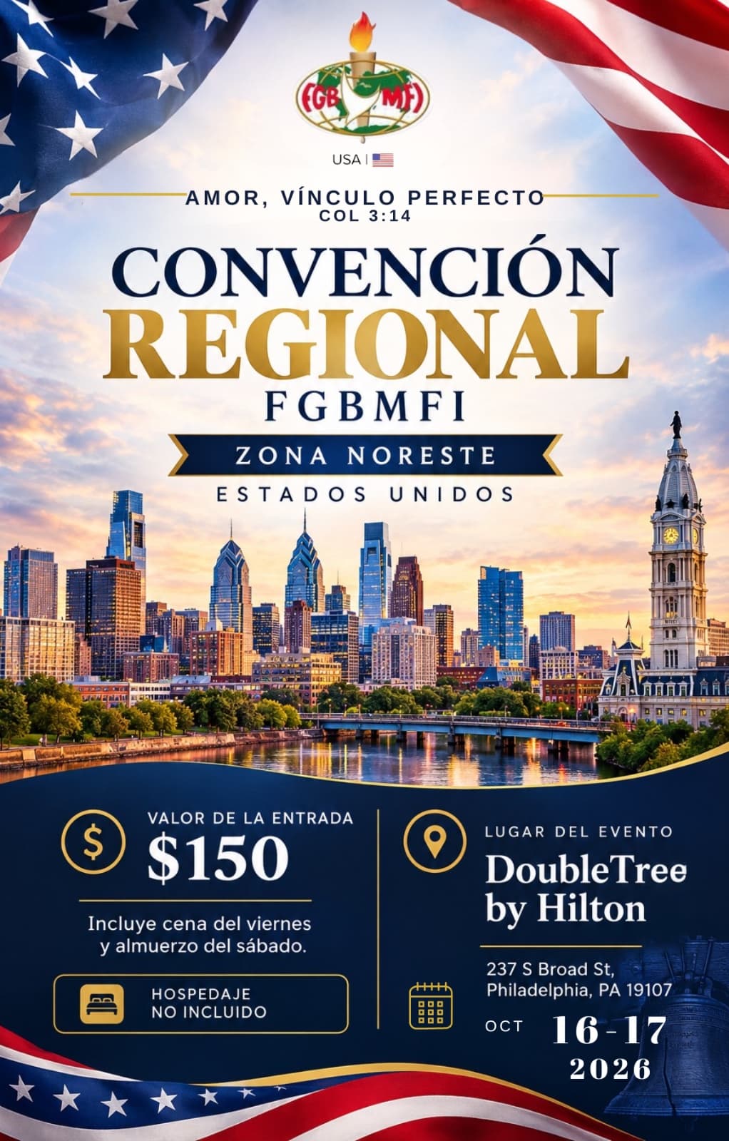 Convención Regional FGBMFI Zona Noreste — DoubleTree by Hilton Philadelphia